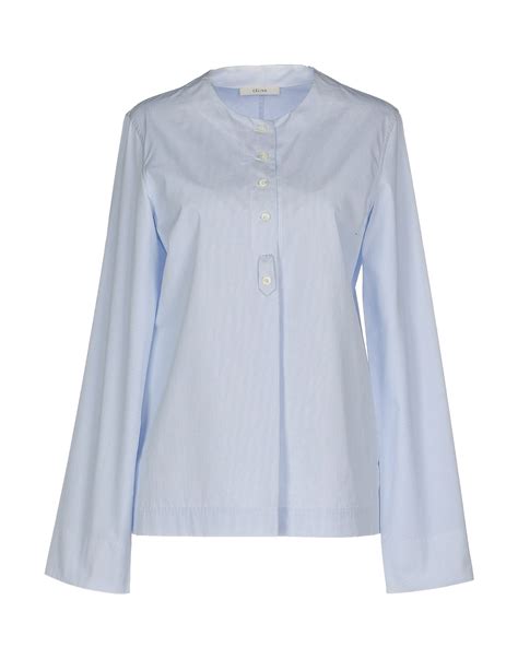 celine blue striped shirt|celine ladies blue shirts.